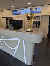 Probe-Standplatz in der BallsportArena