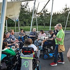 Teammeeting der Power Cats